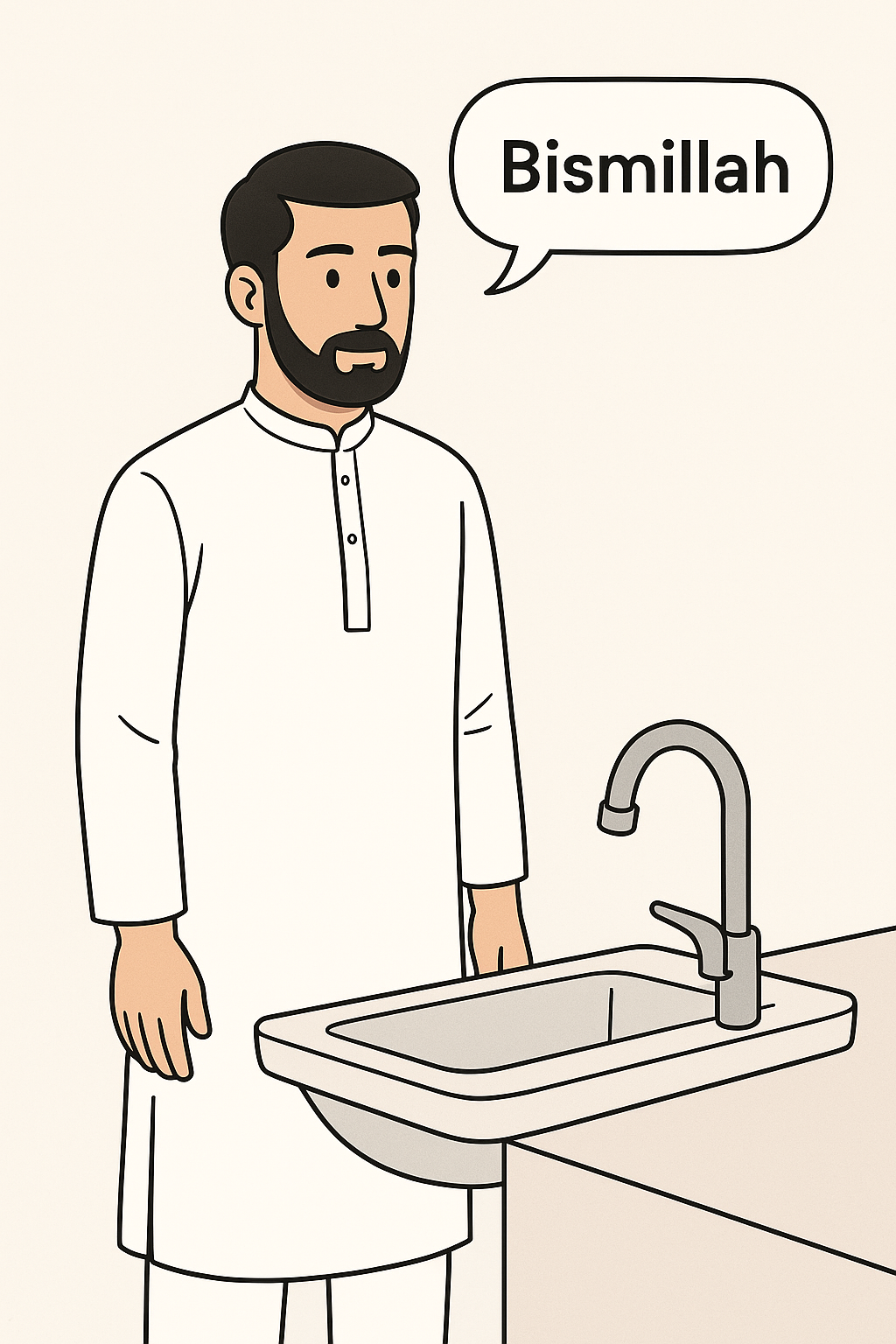 Step 1: Begin with Bismillah