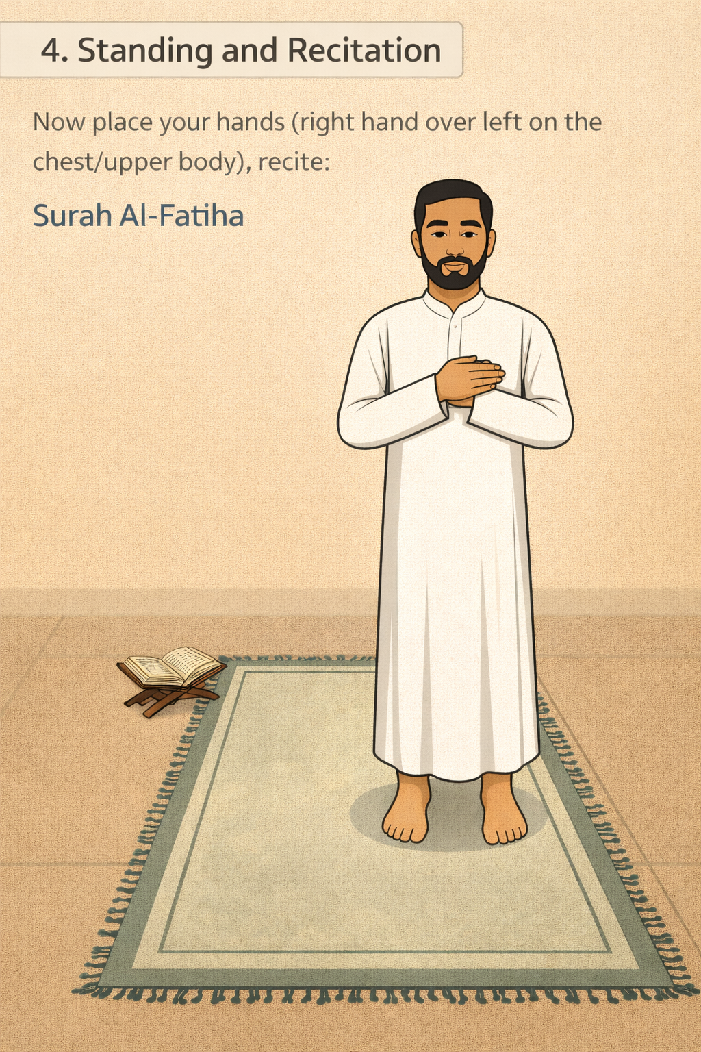 Step 4: Standing and Recitation