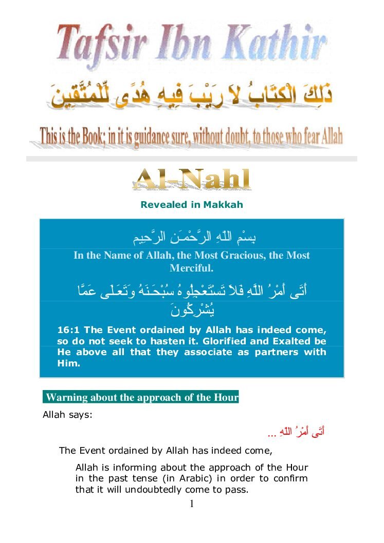 016 An Nahl Tafsir